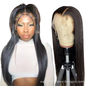Wholesale Hd Full 360 Lace Frontal Wig For Black Women Raw Brazilian Virgin Human Hair Transparent Swiss Lace Front Wig Vendor